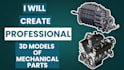 create professional 3d models of mechanical parts using solidworks and autocad