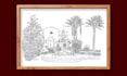 make custom line painting for wedding invite