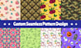 create custom seamless pattern design