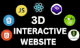 help you create a 3d interactive website using threejs, r3f and gsap