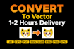 do vector tracing or convert to vector quickly