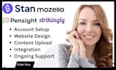 setup website on pensight strikingly stan store mozello