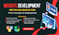 build rebuild custom website development full stack website front end developer