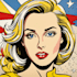 create a retro pop art roy lichtenstein style