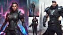 design fantasy and cyberpunk character