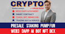be web3 blockchain developer presale staking website crypto token nft evm solana