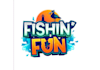 design awesome fishing fun logo