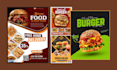 design food menu poster flyer brochure banner pricelist bifold for restaurant