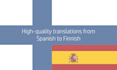translate from spanish to finnish