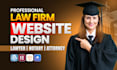 design lawyer website, law firm, notary, attorney, wordpress website