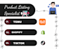 list and optimize your products on temu, shopify or tiktok