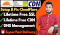 setup cloudflare free SSL certificate and active CDN
