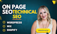 do complete SEO content optimization, onpage, and technical development