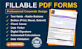 create fillable PDF form in adobe acrobat pro