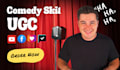 create a funny or relatable two character ugc skit video