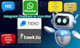integrate live chat or chatbot for your wordpress websites with tidio
