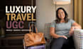 create female travel ugc videos for tiktok, instagram or meta ads