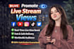 do promot facebook and youtube live stream organically