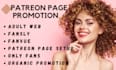 promote your patreon page adult web fansly fanvue chaturbate organically
