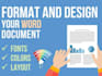 edit, design or format word document