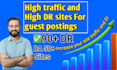 do guest post on high quality 50 da websites