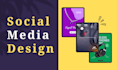 do instagram post design for you