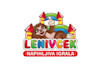 design cute sloth kids inflatable playgrounds logo