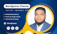 install wordpress theme and import demo content