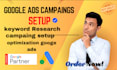 setup optimize manger google ads adwords PPC campaign