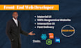 be your front end web developer using HTML, CSS, react js, bootstrap and jquery