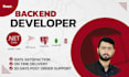 be your backend asp dot net core developer with mvc, web API, rest API
