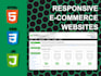 create a responsive website using react or js, html and css
