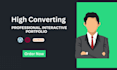 create a wordpress portfolio website, personal resume professional CV