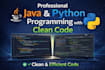 do professional java and python programming with clean code