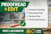 professionally proofread and edit documents and articles