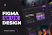 design a visually rich web platform uiux in figma