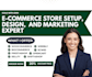 setup and design your store on woocommerce, sellfy, prestashop, bigcommerce