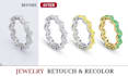 do high quality jewelry and watches retouch in photoshop