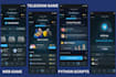 do python scripts, telegram game ai bot development, web online multiplayer game