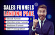 design high converting sales funnels in clickfunnels, systemeio, gohighlevel