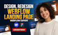 design, redesign webflow, webflow landing page webflow landing page expert