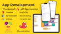 create app on mit app inventor and thunkable x