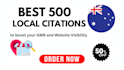 do best 500 australia local citations