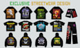 design trendy streetwear t shirt for clothing brands