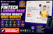 develop fintech landing page fintech website ai   website