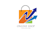 make online shop and e commerce retail company logo