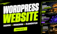 design wordpress website, business website or wordpress redesign