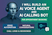 build ai agent, ai voice agent, ai calling agent for appointment agent ia