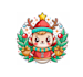 design looks nice particular christmas santa logo