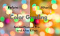 do color correction and color grading, background change, noise reduction